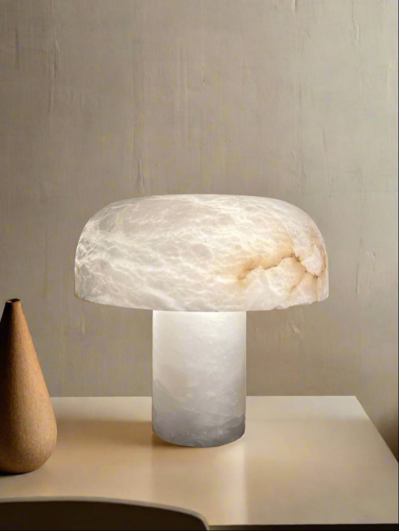 Spanish Alabaster Stone Table Lamp