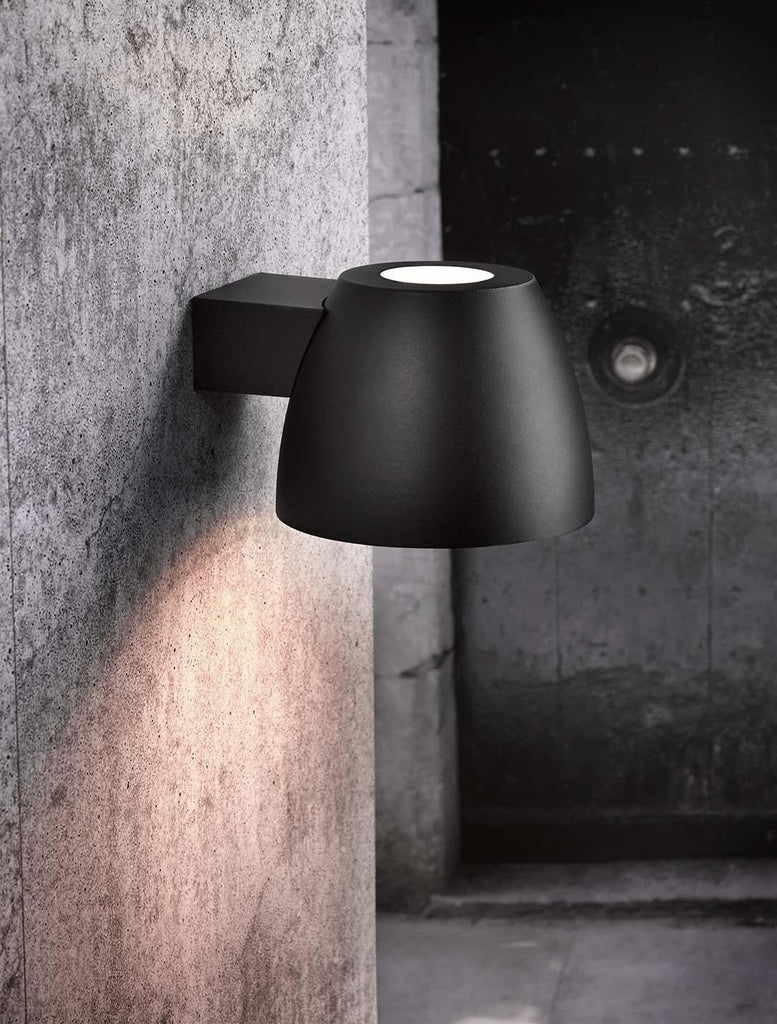 nordlux bell outdoor wall lamp black