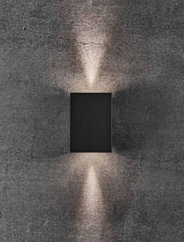 Fold 10 Black Outdoor Wall Lamp - Lucendi